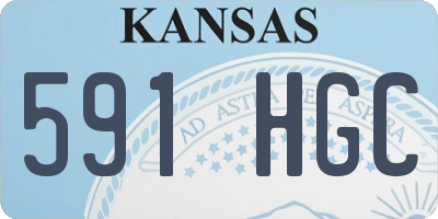 KS license plate 591HGC