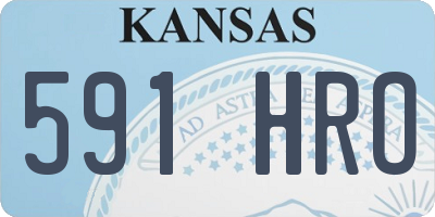 KS license plate 591HRO