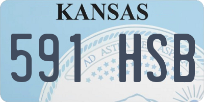 KS license plate 591HSB