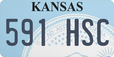 KS license plate 591HSC