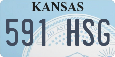 KS license plate 591HSG