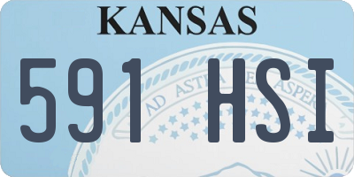 KS license plate 591HSI