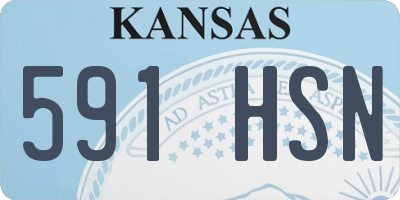 KS license plate 591HSN