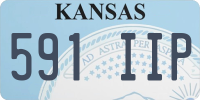 KS license plate 591IIP