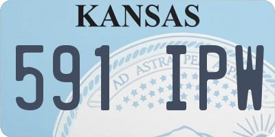 KS license plate 591IPW