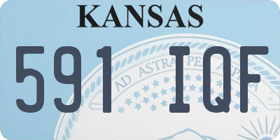 KS license plate 591IQF