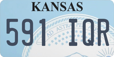 KS license plate 591IQR