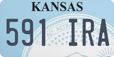 KS license plate 591IRA