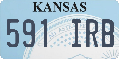 KS license plate 591IRB