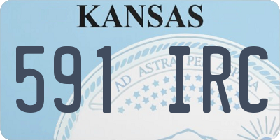 KS license plate 591IRC
