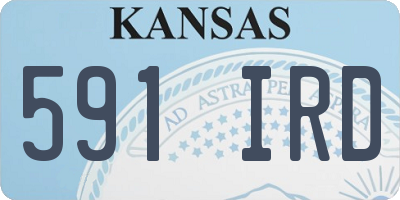 KS license plate 591IRD