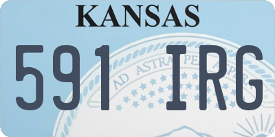 KS license plate 591IRG