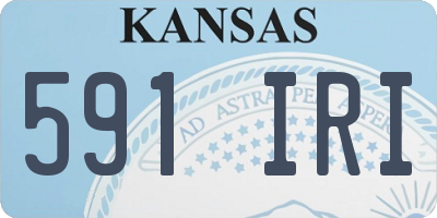 KS license plate 591IRI