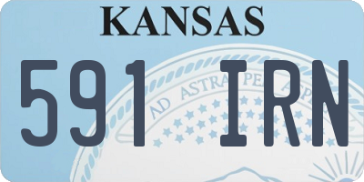 KS license plate 591IRN