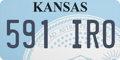 KS license plate 591IRO