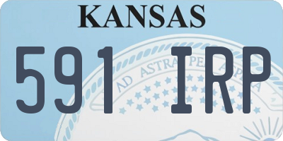 KS license plate 591IRP