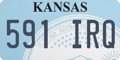 KS license plate 591IRQ