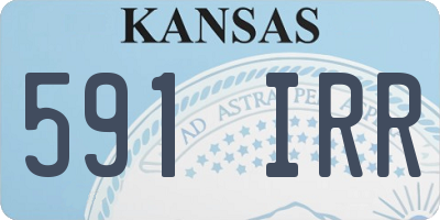 KS license plate 591IRR