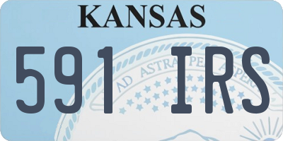 KS license plate 591IRS