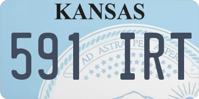 KS license plate 591IRT