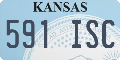 KS license plate 591ISC