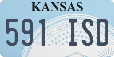 KS license plate 591ISD