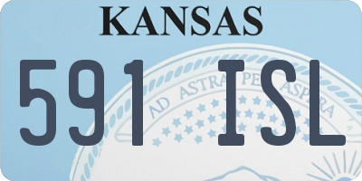 KS license plate 591ISL