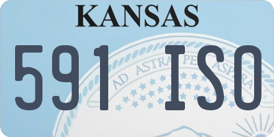 KS license plate 591ISO
