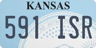 KS license plate 591ISR