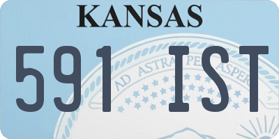 KS license plate 591IST