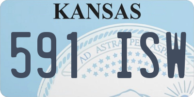 KS license plate 591ISW