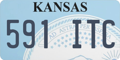KS license plate 591ITC