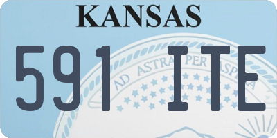 KS license plate 591ITE
