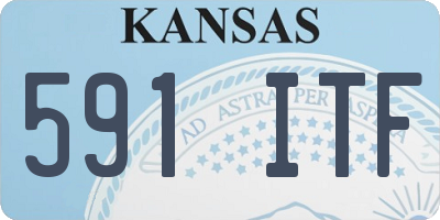 KS license plate 591ITF