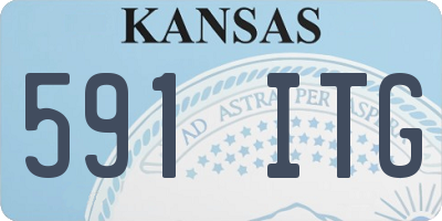 KS license plate 591ITG