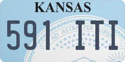 KS license plate 591ITI