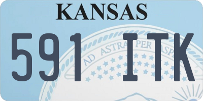 KS license plate 591ITK
