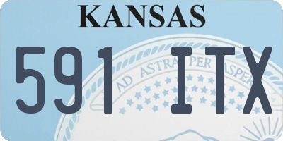 KS license plate 591ITX