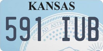 KS license plate 591IUB