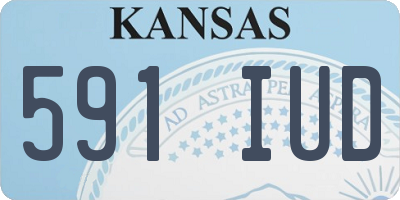 KS license plate 591IUD