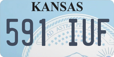 KS license plate 591IUF