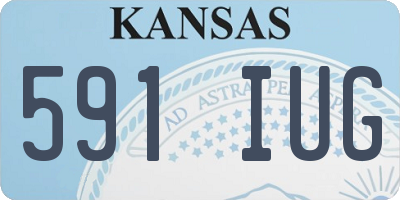 KS license plate 591IUG