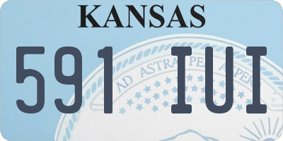 KS license plate 591IUI