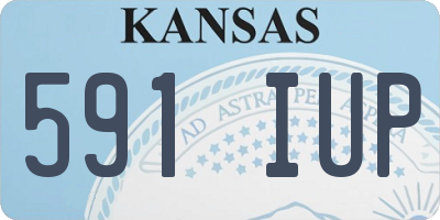 KS license plate 591IUP