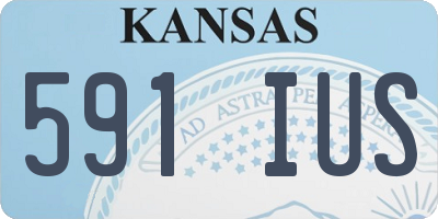 KS license plate 591IUS