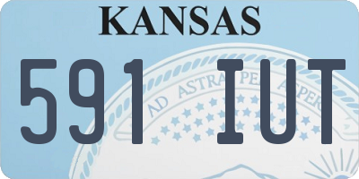 KS license plate 591IUT