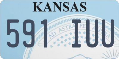 KS license plate 591IUU