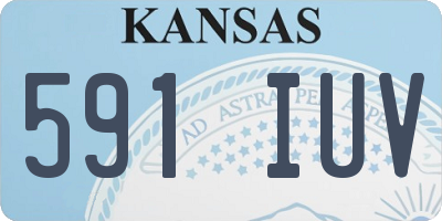 KS license plate 591IUV
