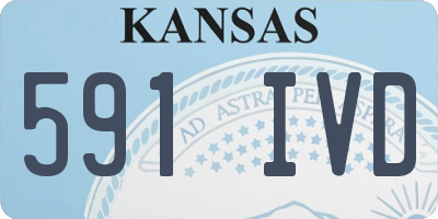 KS license plate 591IVD