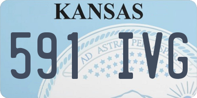 KS license plate 591IVG